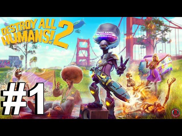 Destroy All Humans! 2 - Reprobed (PC) Gameplay Walkthrough Part 1 [1080p 60fps]