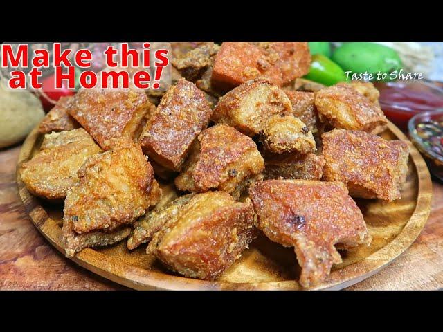 Do not fry Pork directly No need to airdry this easy method will make Pork Super Crispy & Tasty