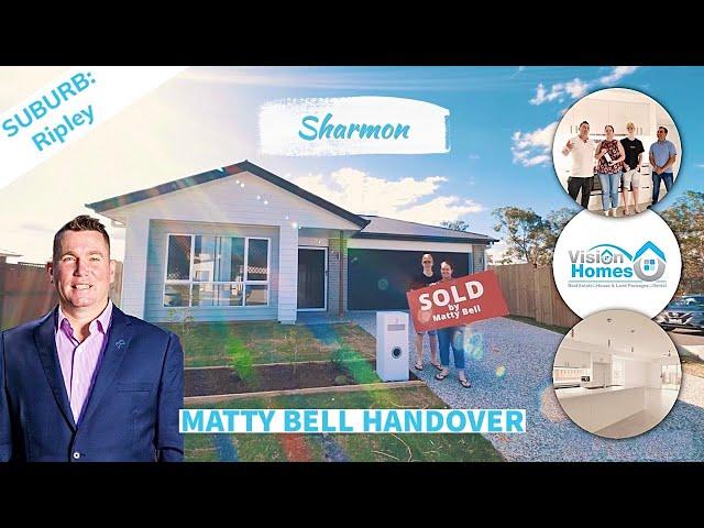 Sharmon Handover in Ripley. Matty Bell- Vision Homes Real Estate.