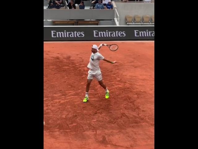 Grigor Dimitrov backhand practice in Roland Garros 2025 #backhand #dimitrov #rolandgarros