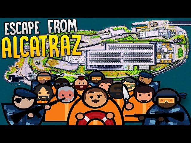 Starting A Prison Riot & Burning Everything To Escape Alcatraz - Prison Architect Island Bound