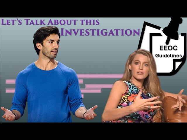 Let's Talk About This Investigation Justin Baldoni v Blake Lively