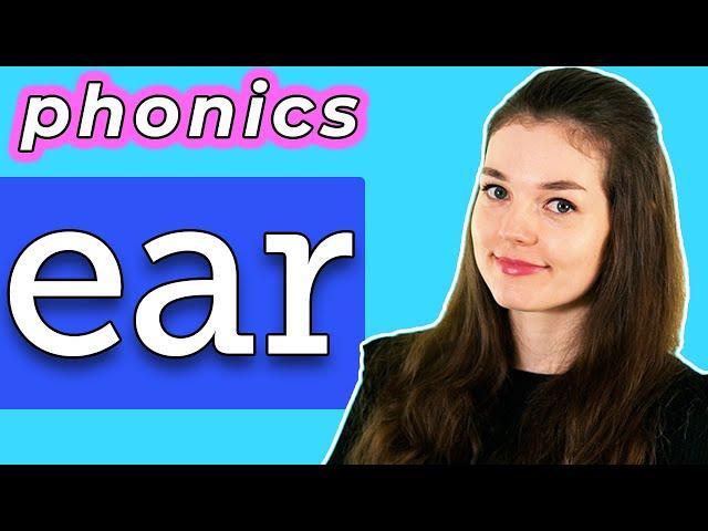 Adult Phonics: ear sound/words - trigraph