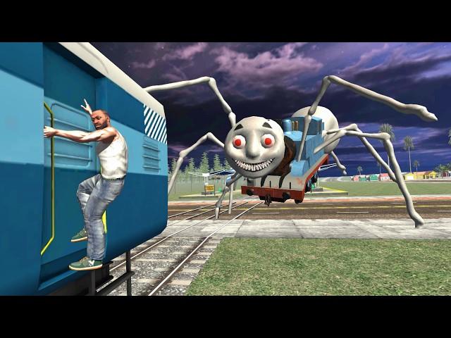 Franklin Fight Horror Thomas Train in Indian Bike Driving 3D