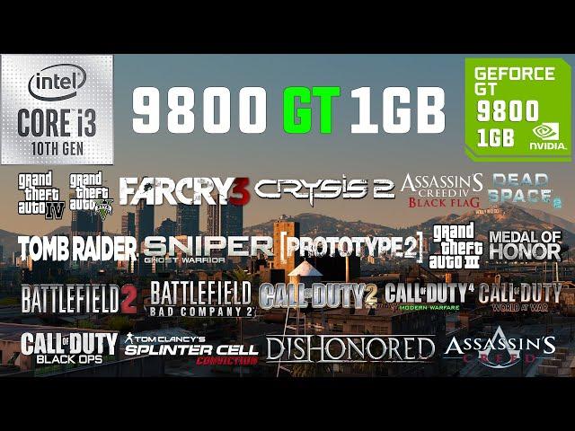 9800 GT 1GB Test in 20 Games in 2022