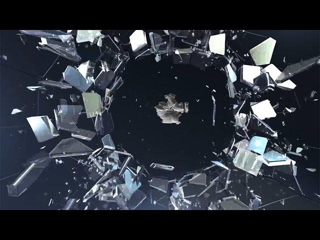 edit free after effects "broken glass logo"