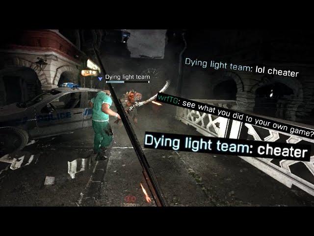 „Cheaters!!!1!1" - making fun of hunter in Dying Light PvP