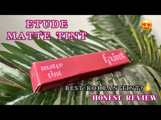 Etude Fixing matte tint  Korean tint, lip tint, honest review, viral korean makeup, Trending makeup