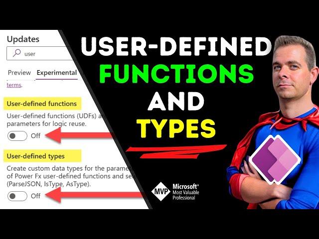 Power Apps User-Defined Functions & Types