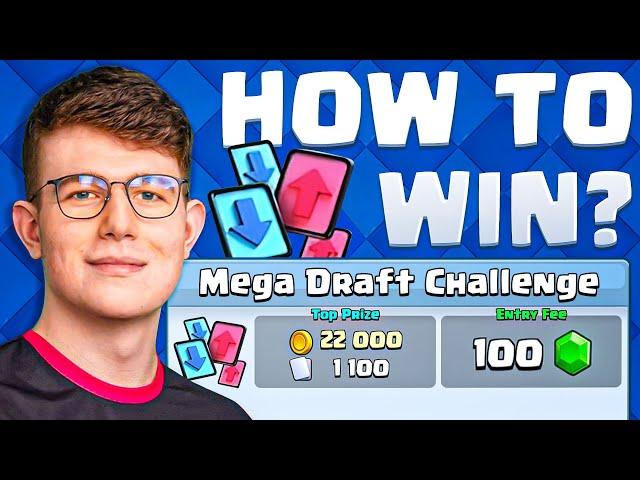 HOW to WIN YOUR FIRST MEGA DRAFT CHALLENGE in CLASH ROYALE! 