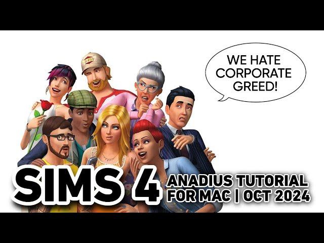 ANADIUS MAC TUTORIAL FOR SIMS 4 | WORKS PERFECTLY