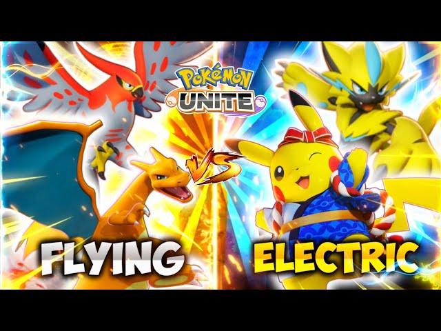 Electric Vs Flying Type Pokemon|Pokemon Unite Hindi Gameplay|Flying Pokemon Vs Electric Pokemon|