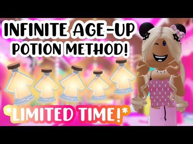 NEW INFINITE AGE-UP POTION METHOD!*WORKING!*#adoptmeroblox #preppyadoptme #preppyroblox