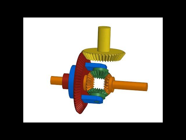 Differential gear box || #shorts || #animation || #solidworks2020 || #design || #gearbox || #gear