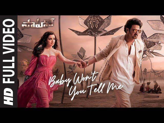 Saaho : Baby Won't You Tell Me Full Video | Prabhas, Shraddha K | Shweta M, Siddharth M, Shankar M