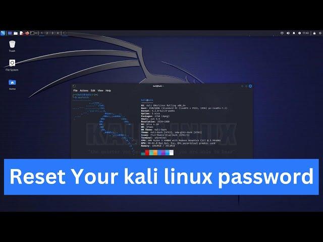 How to Reset Your Kali Linux Password: Step-by-Step Guide