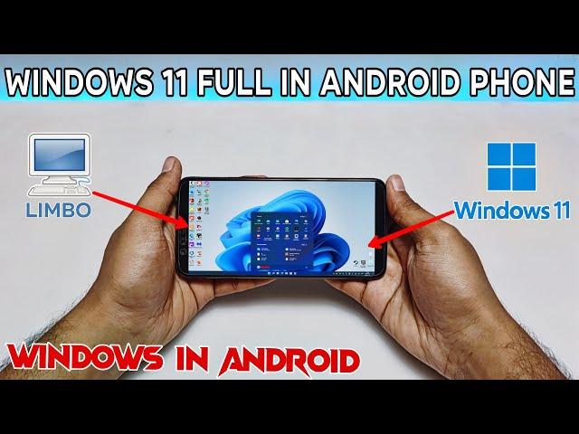 How to Use Full Windows 11 In Android Smartphone Using Limbo PC Emulator | Windows 11 in Phone