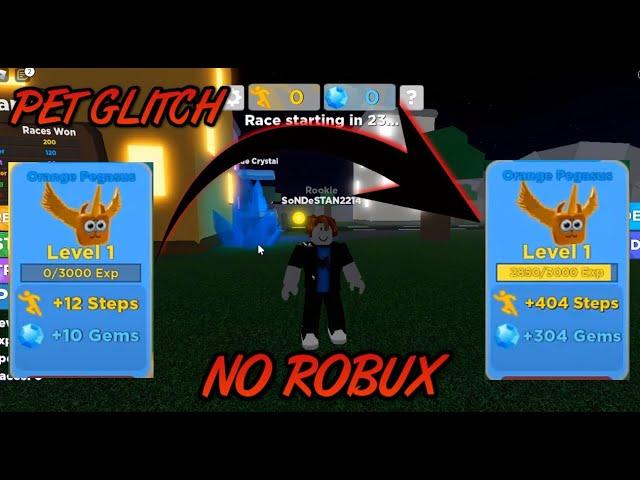 Speed Of Legends  - Pet Glitch (No Robux and No Script ) - Not Easy