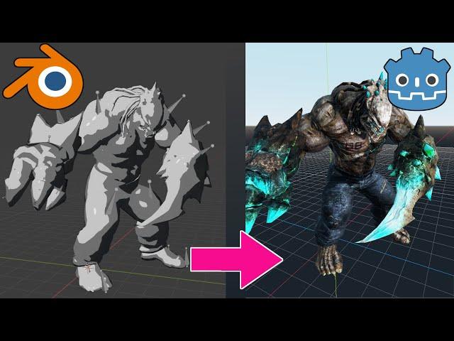 Blender to Godot - Import 3D Models (Multiple Animations)