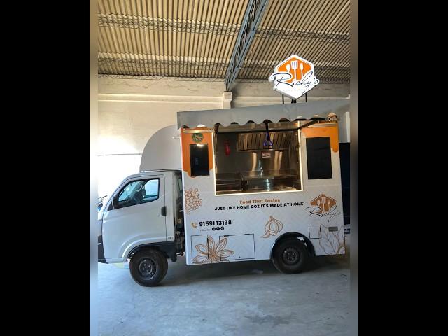 Food Truck on Tata vehicle. Fabricated by Azimuth. Street food business. #foodtrucks