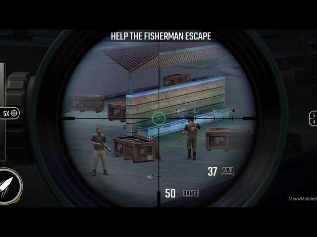 Pure Sniper Z14 Mission 19 Extreme Fishing Help The Fisherman Escape