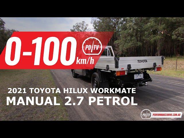 2021 Toyota HiLux Workmate 2.7 0-100km/h & engine sound