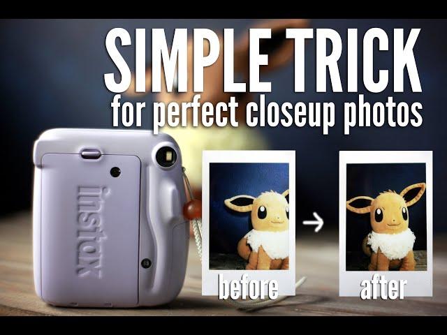 SIMPLE TRICK for Taking Great Macro and Closeup Photos with Fujifilm Instax Cameras