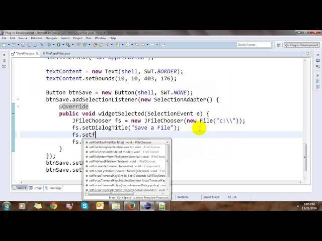 Open and Save File Using JFileChooser in Java Swing