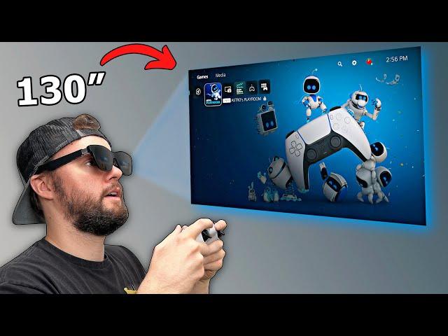 Playing my PS5 without a TV... (NReal Air AR Glasses)