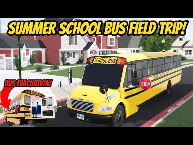Greenville, Wisc Roblox l Summer School Bus Field Trip *EVACUATION* Roleplay