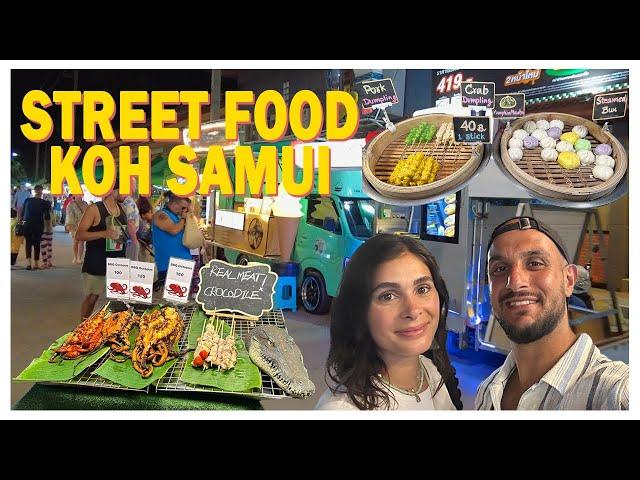 KOH SAMUI STREET FOOD TOUR in THAILAND  | Fisherman's Village Night Market