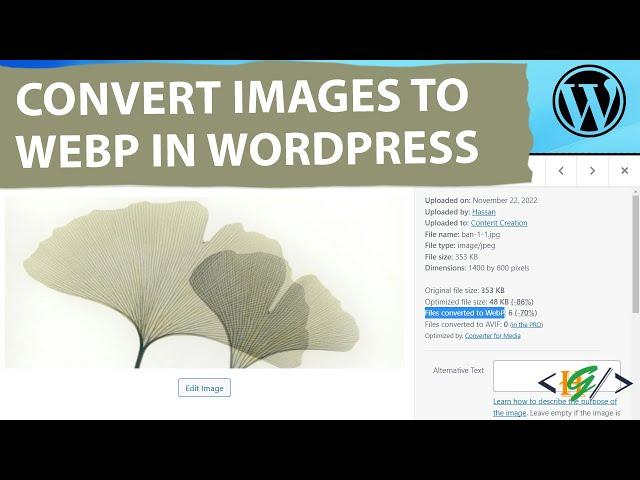 How to Convert Images to WebP in WordPress | Optimize Image