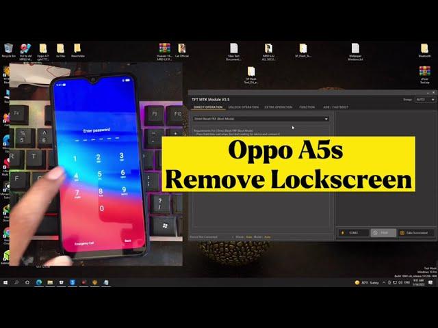 OPPO A5s Remove Lockscreen With TFT MTK Module V3.5 Free, Unlock Pin/Pattern Easy, Thank Iq-Team