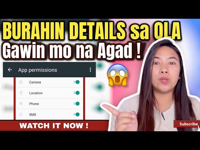 PAANO BURAHIN ANG DETAILS MO SA MGA OLA NA HINDI NAMAN LEGIT | Alyssa Nevado