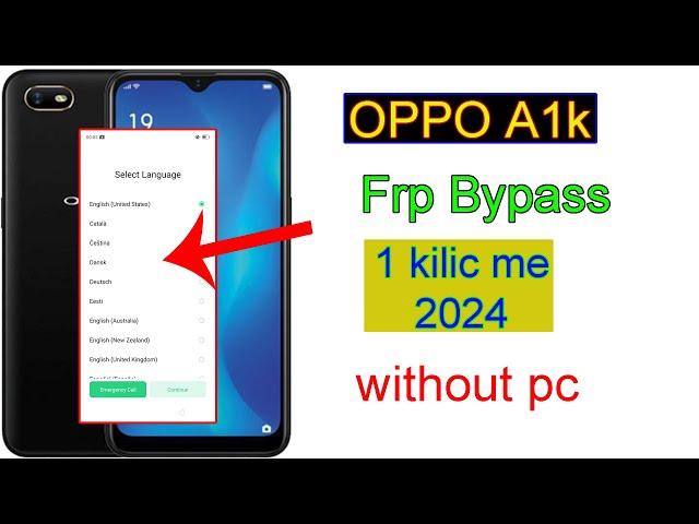 2024 Oppo A1K FRP Bypass: EASIEST Method to Unlock Google Account