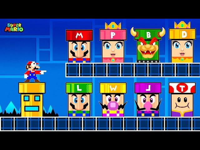 Super Mario Bros. But If All Mario Characters Turn into Custom Pipes in Geometry Dash?