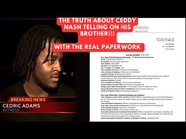 Ceddy Nash Exposed For Telling On His Brother?! The REAL PAPERWORK Is In!!!!