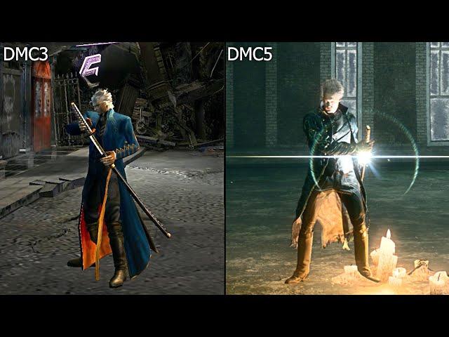 Devil May Cry 3 Vs DMC5 Vergil | Comparison