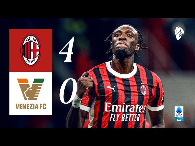 Abraham scores his first in San Siro win | AC Milan 4-0 Venezia | Highlights Serie A