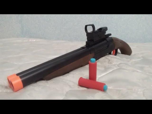 Нёрф обрез с коллиматорным прицелом | SHOTGUN