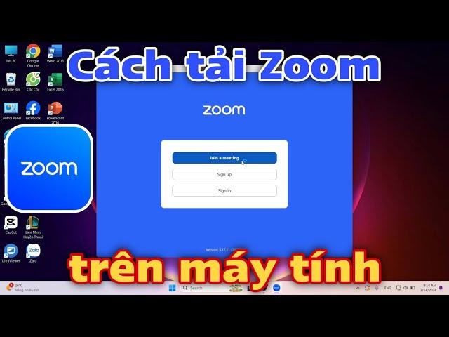 Cách tải Zoom trên máy tính mới nhất