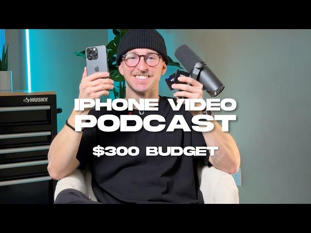 How to film a video podcast with your iPhone (budget friendly)