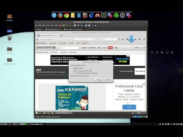 How to install the sardi icon set on Linux Mint 17.3 in vmware workstation 12