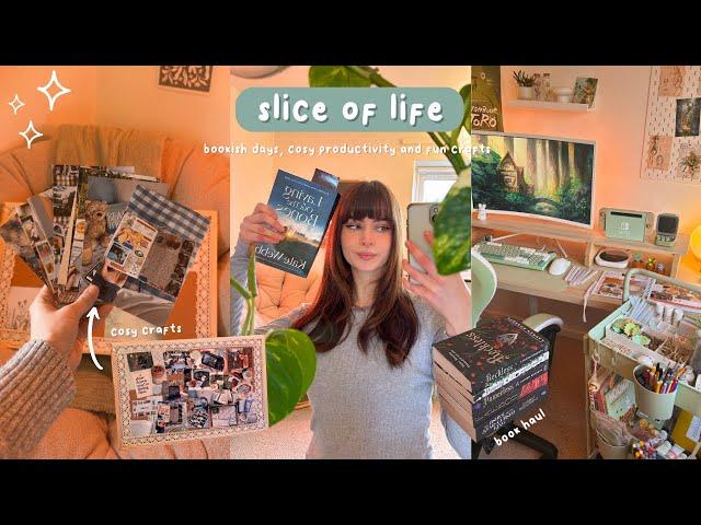 Slice of Life Vlog ┃bookish days, cosy productivity & fun crafts