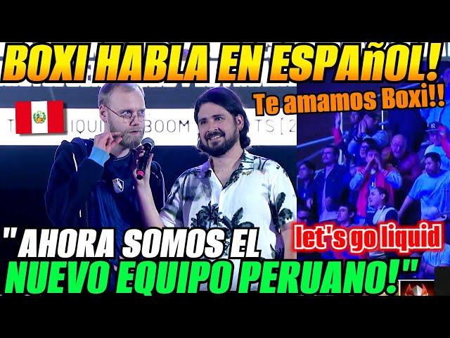 Boxi habla en español para el público peruano tras eliminar en semifinal a Boom Esports