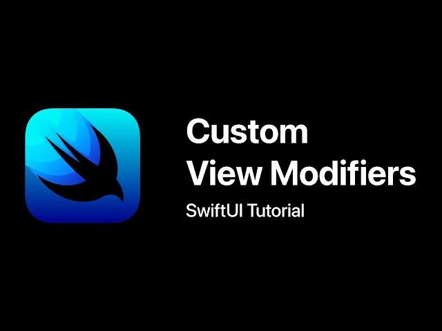 Build Custom View Modifiers in #SwiftUI