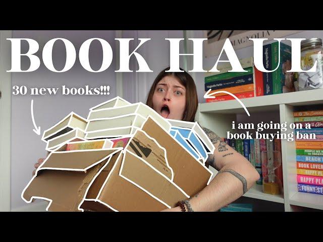 the book haul that started the book buying ban (I bought 30 more books + unbox a few) ️