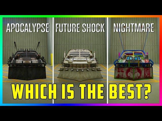 Apocalypse VS Future Shock VS Nightmare - Which Is The BEST Arena War Vehicle Type In GTA Online?