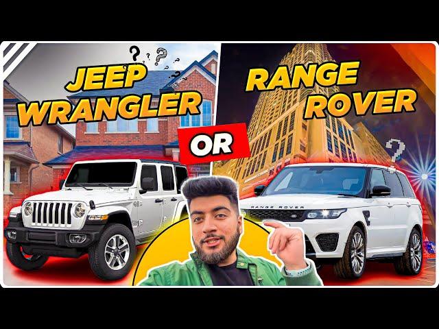 TEST DRIVING  RANGE ROVER VELAR AND JEEP WRANGLER! #piyushgera #india #canada #range #jeep