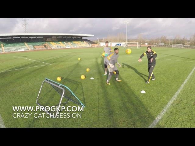 Crazy Catch test session for Pro Goalkeeper Performance